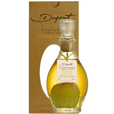 Calvados Dupont Pays d Auge Pomme Captive 70cl, kinkekarbis