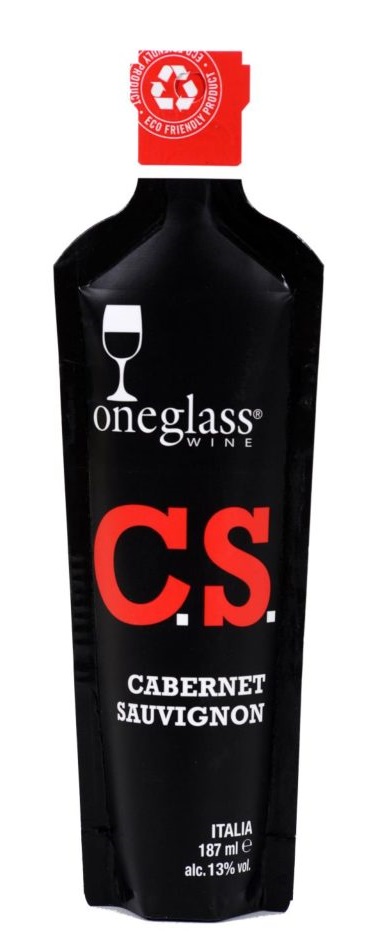 Oneglass Cabernet Sauvignon Delle Venezie IGT 18,7cl , 13%