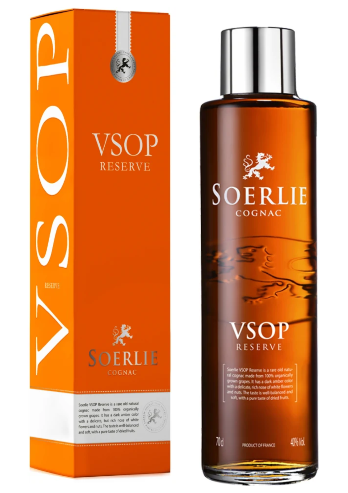 SOERLIE VSOP Reserve Organic kinkekarbis 70cl