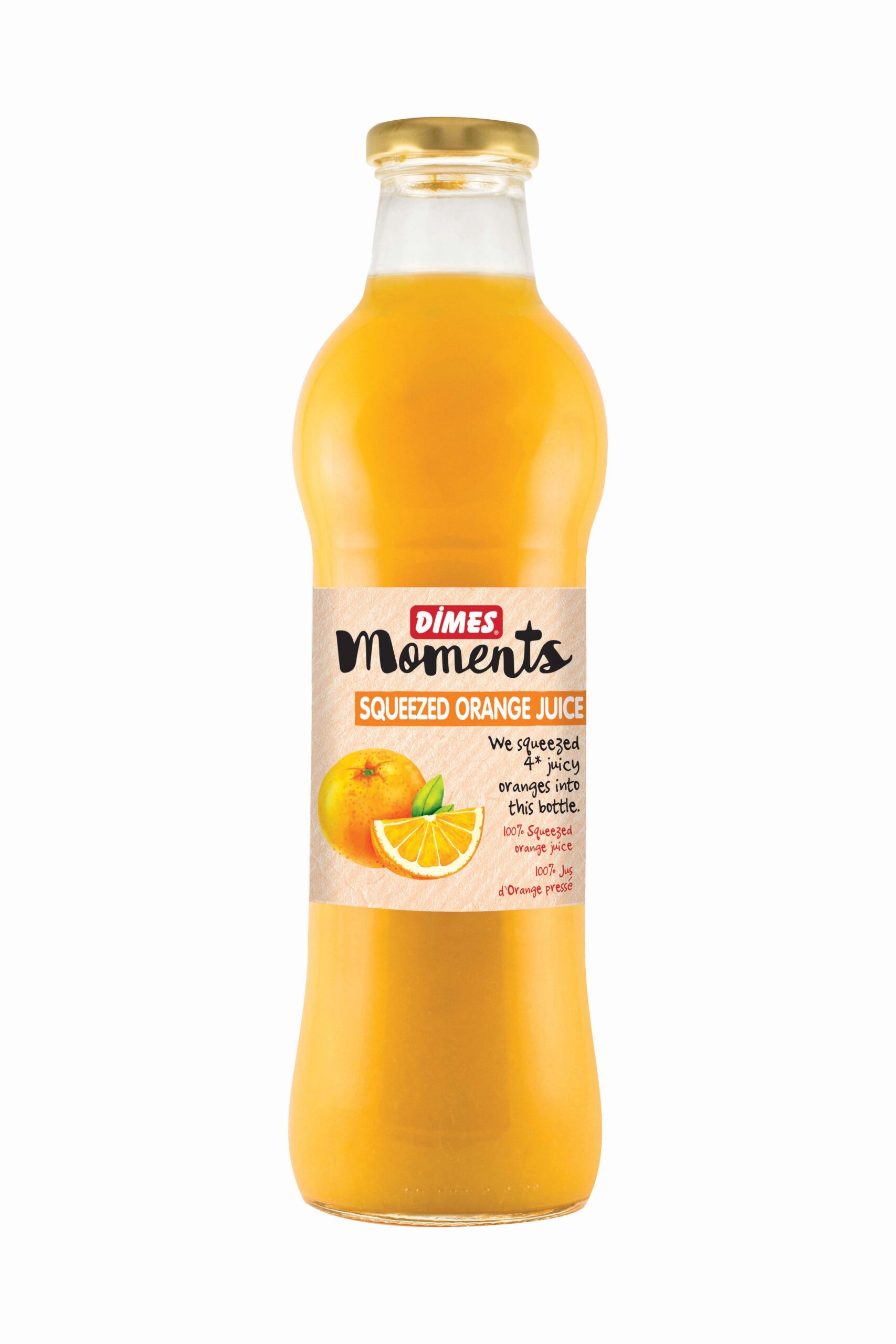 DIMES Moments pressitud apelsinimahl, klaaspudel