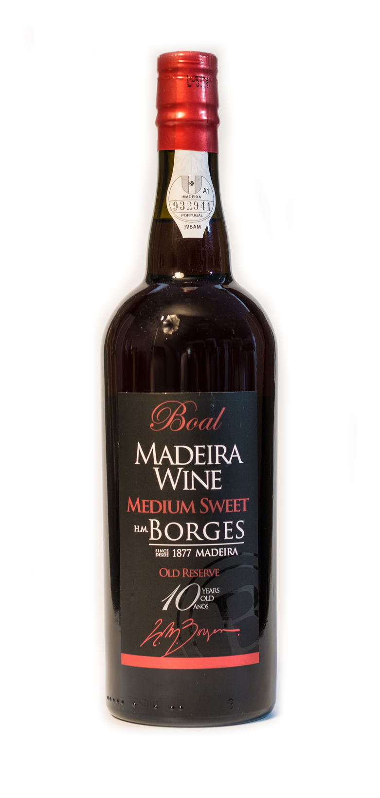 HM Borges Madeira 10Y BOAL Medium Sweet 75cl