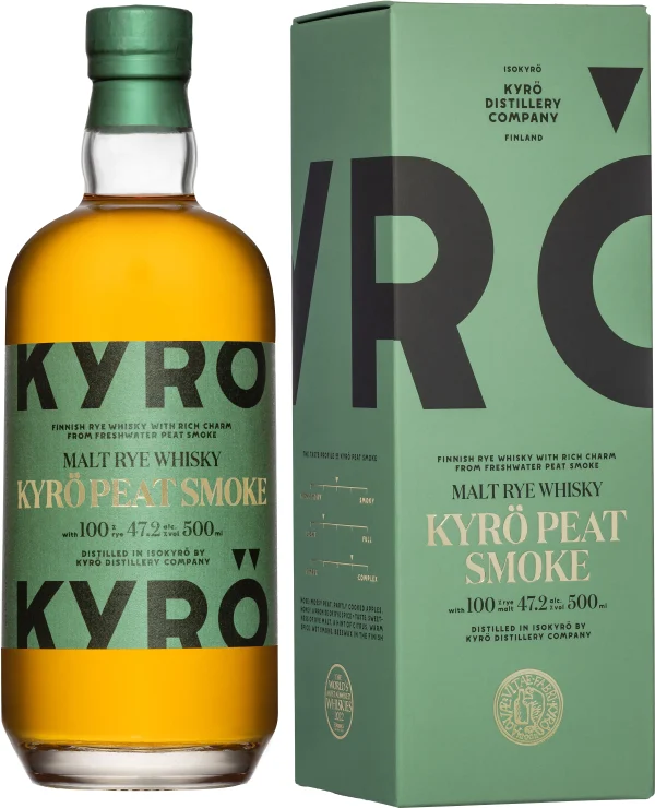 Kyrö Peat Smoke Malt Rye Whisky 0,5L ( karbiga)