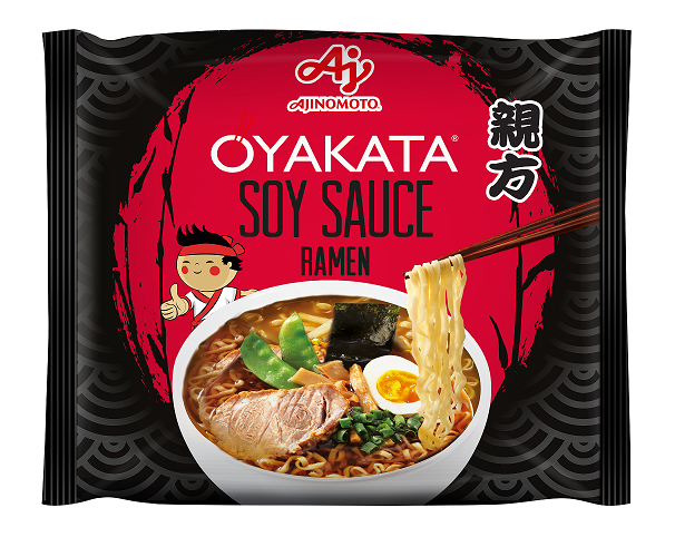 AJINOMOTO Oyakata Ramen sojakastme maitseline kiirnuudlisupp (pakis)