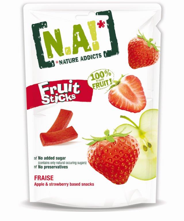 N.A! Fruit Sticks maasikasnäkid 35g