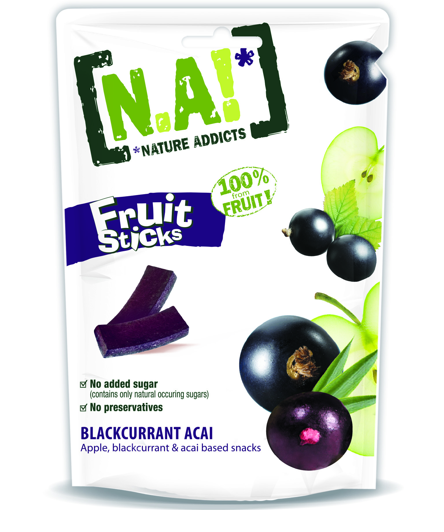 N.A! Fruit Sticks mustsõstrasnäkid 35g