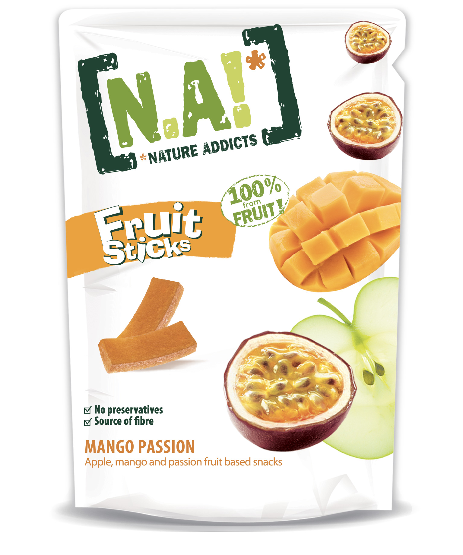 N.A! Fruit Sticks mangosnäkid 35g