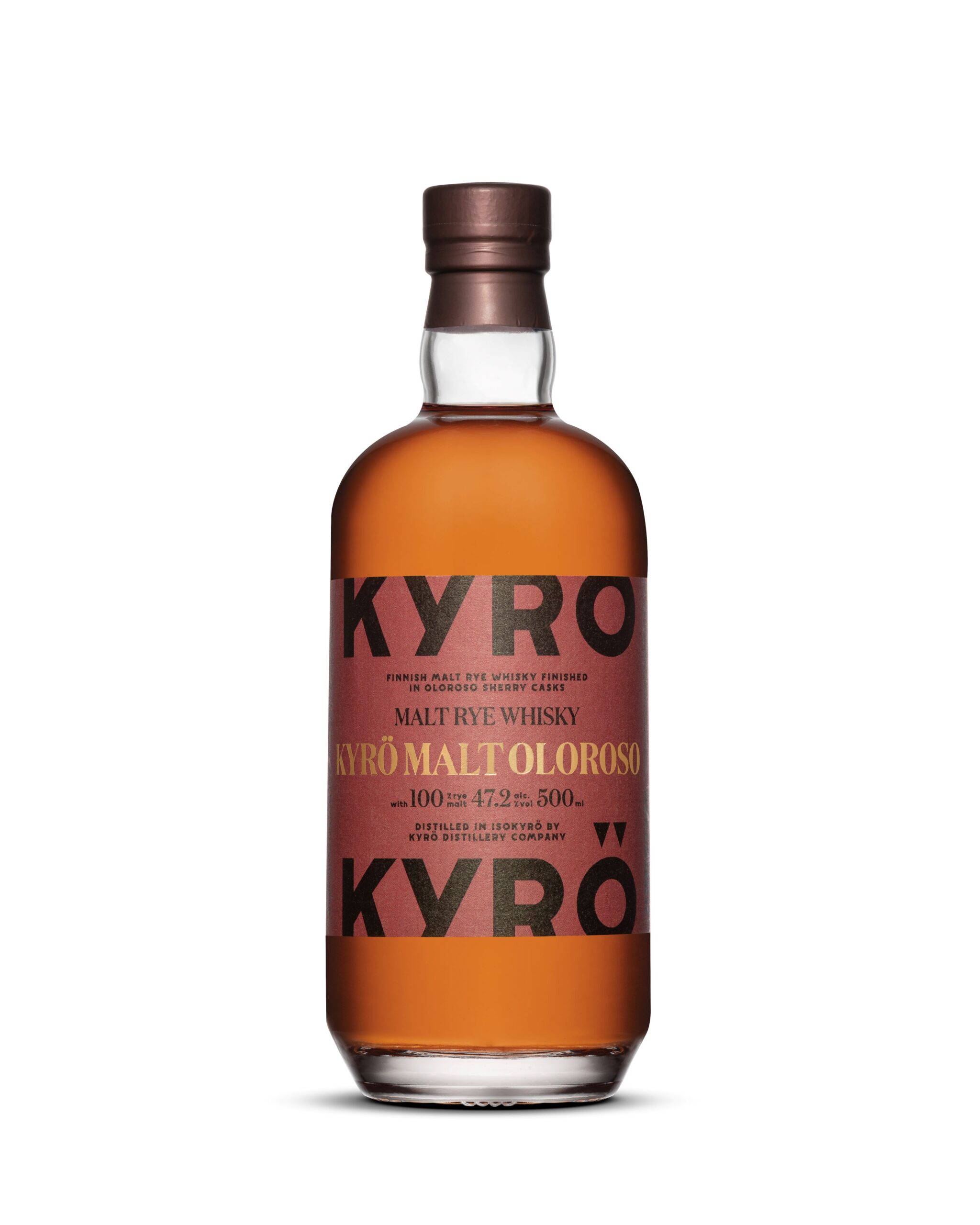 Kyrö OLOROSO Single Malt Rye Whisky 0,5L ( karbiga)