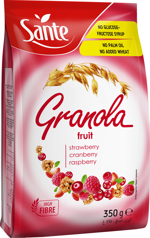 SANTE GRANOLA röstitud müsli punaste marjadega