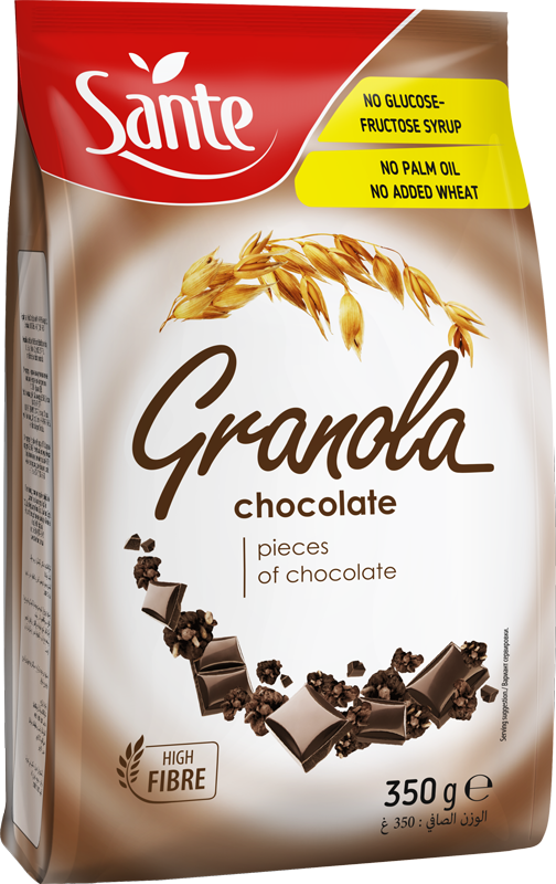 SANTE GRANOLA röstitud müsli tumeda šokolaadiga