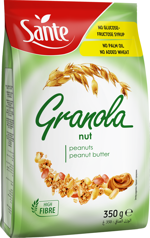 SANTE GRANOLA röstitud müsli maapähklite ja maapähklikreemiga