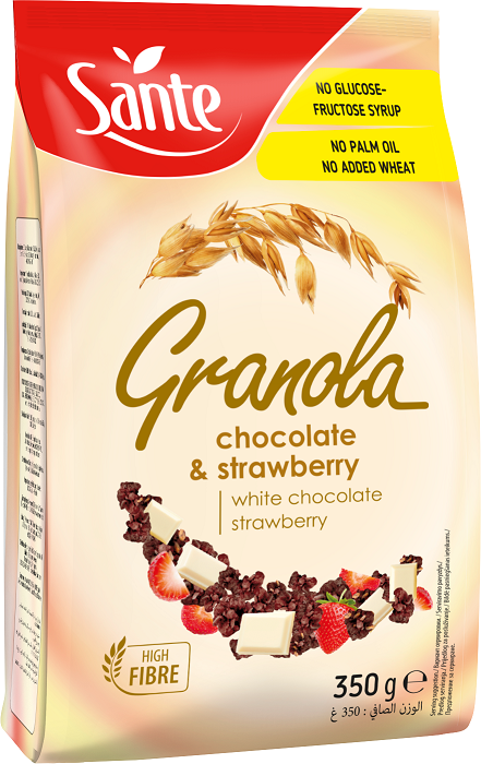 SANTE GRANOLA röstitud müsli valge šokolaadi-maasika 350g