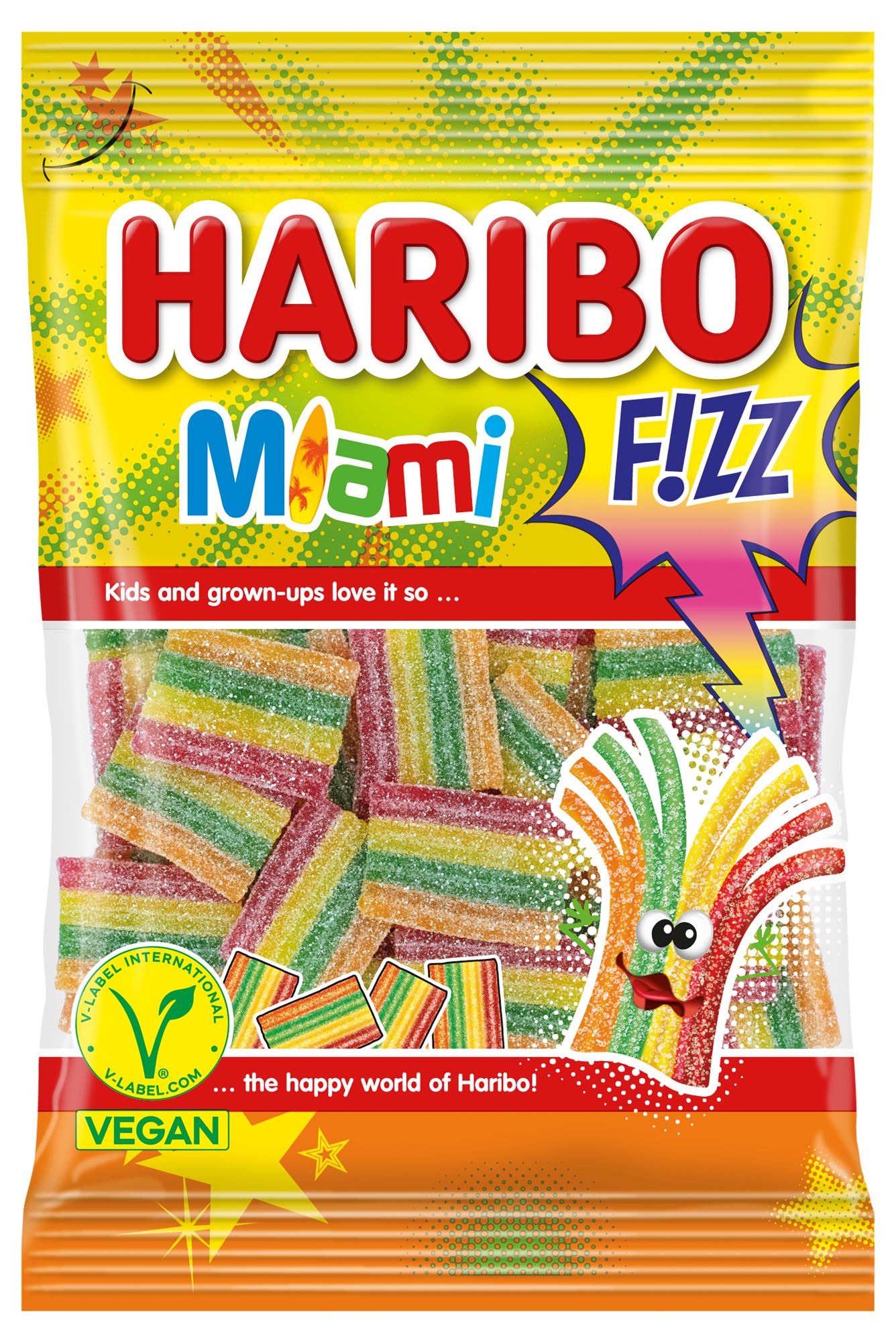 HARIBO Miami Fizz hapud kummikommid 85g