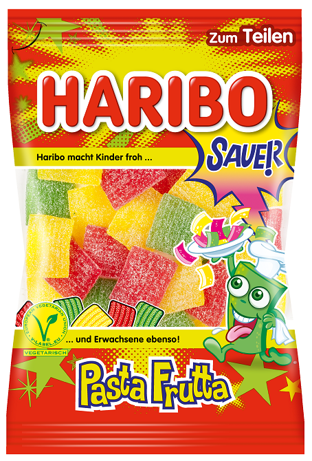 HARIBO Pasta Frutta hapud kummikommid 160g UUS