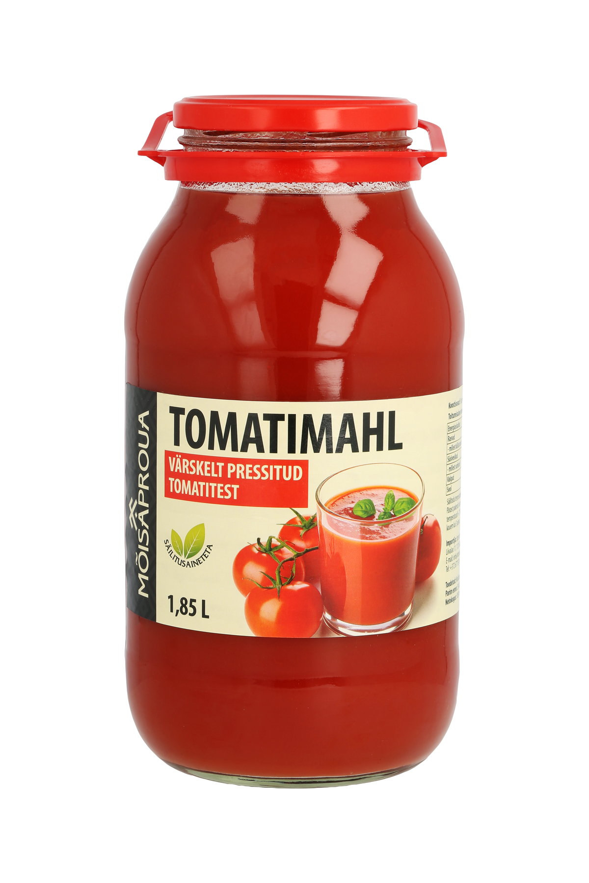 MÕISAPROUA Tomatimahl, värskelt pressitud tomatitest 1,85L