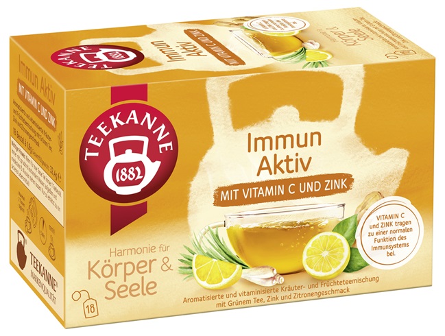 TEEKANNE taimetee Immun Aktiv vitamiin C ja tsingiga 18x1,8g