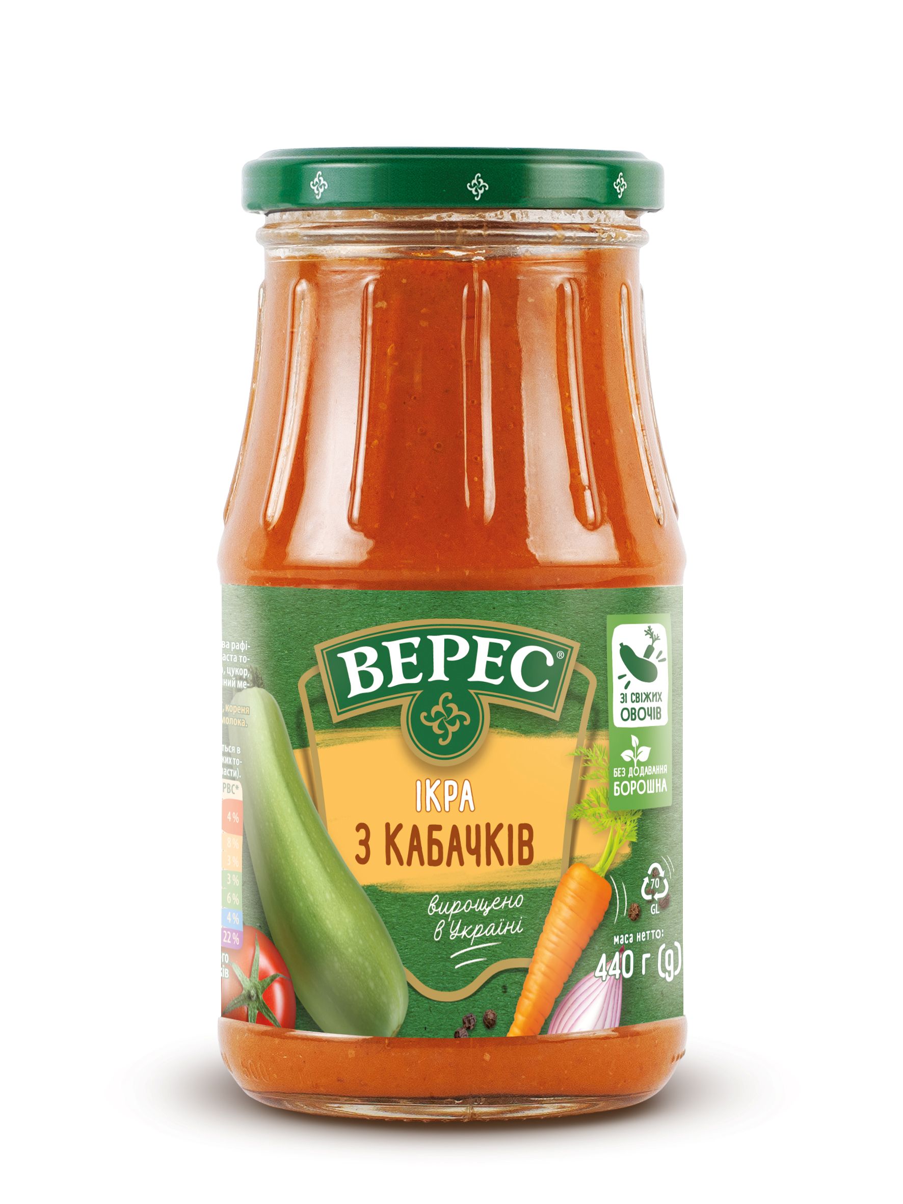 VERES Kabatšokipüree 440g