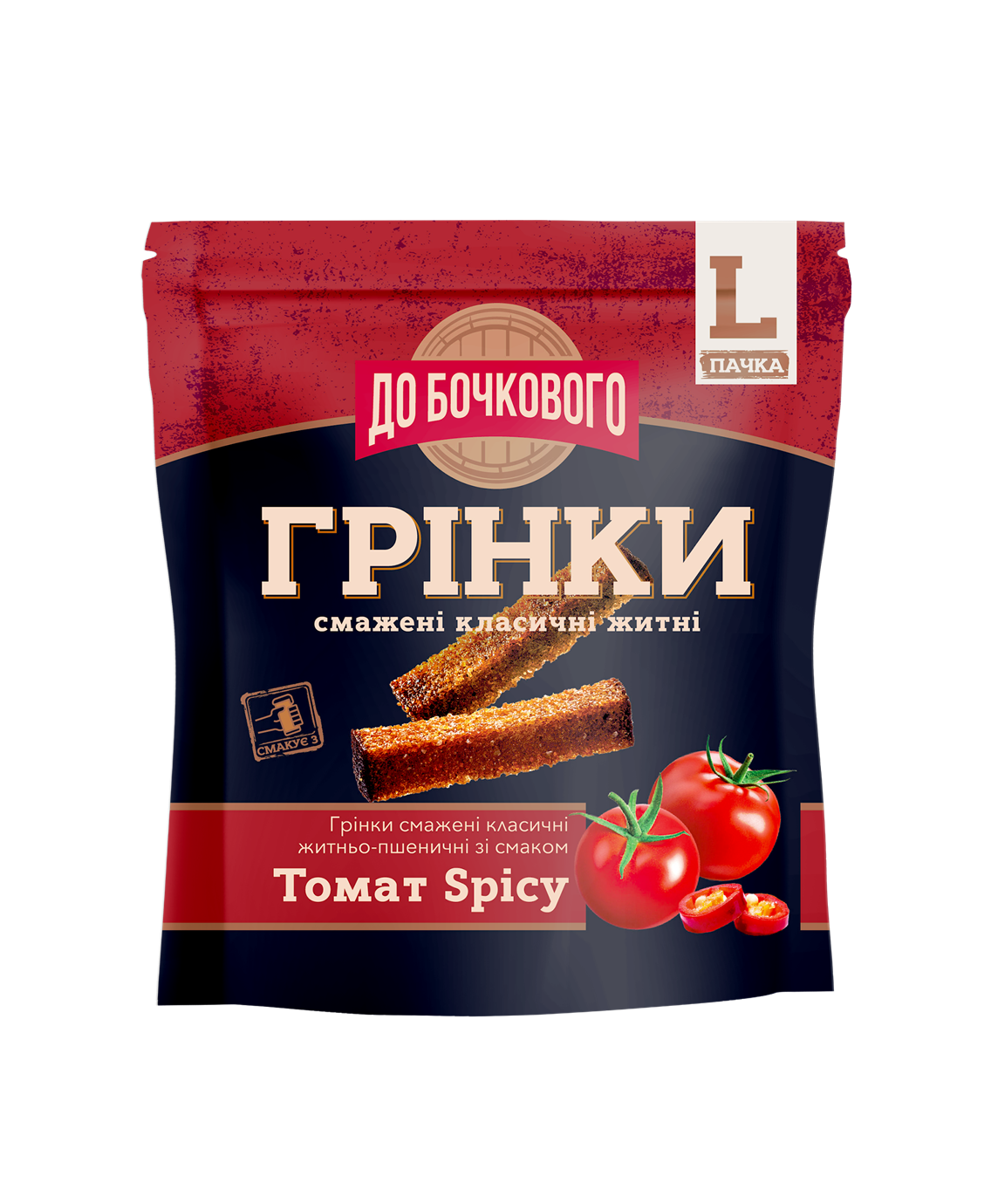 FLINT PUB GRENKI Vürtsikad tomatimaitselised krõbedad leivakesed 120g