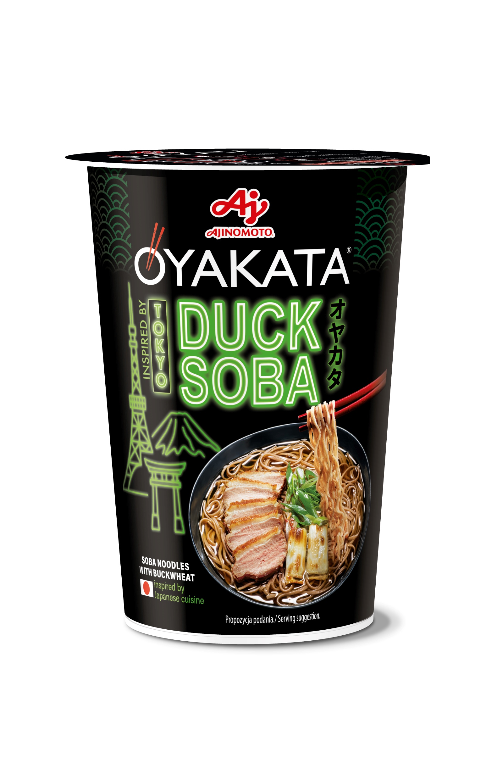 AJINOMOTO Oyakata Duck Soba kiirsupp tatranuudlitega, pardilihamaitseline