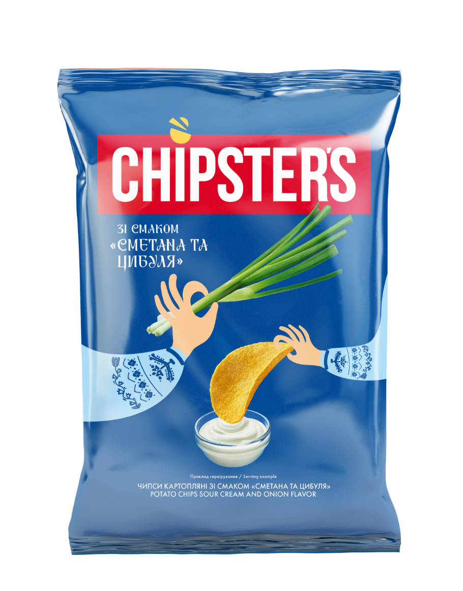 FLINT CHIPSTERS Hapukoore ja sibulamaitselised kartulikrõpsud 60g