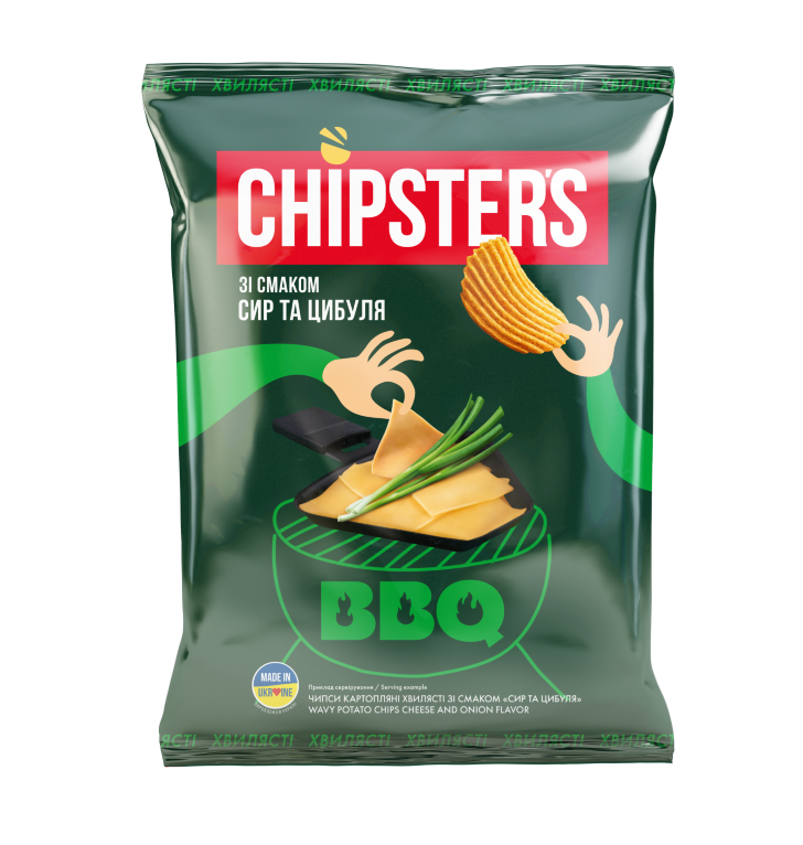 FLINT CHIPSTERS juustu ja sibulamaitselised kartulikrõpsud 120g