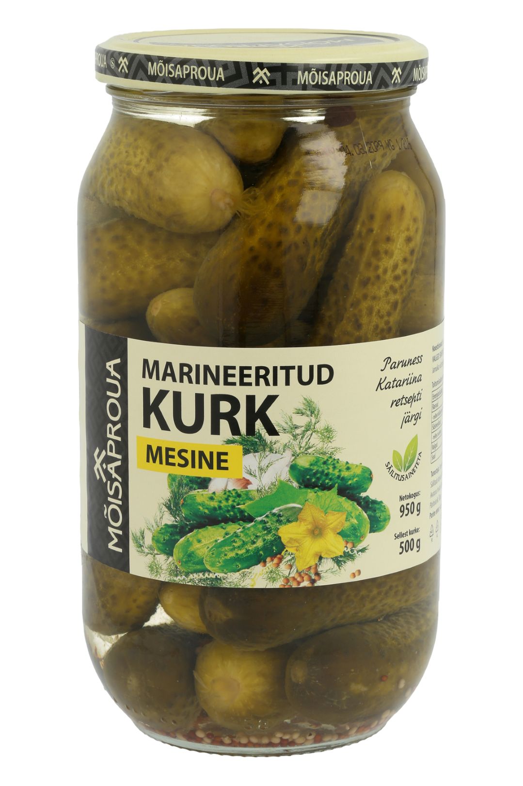 MÕISAPROUA marineeritud kurk mesine 950g